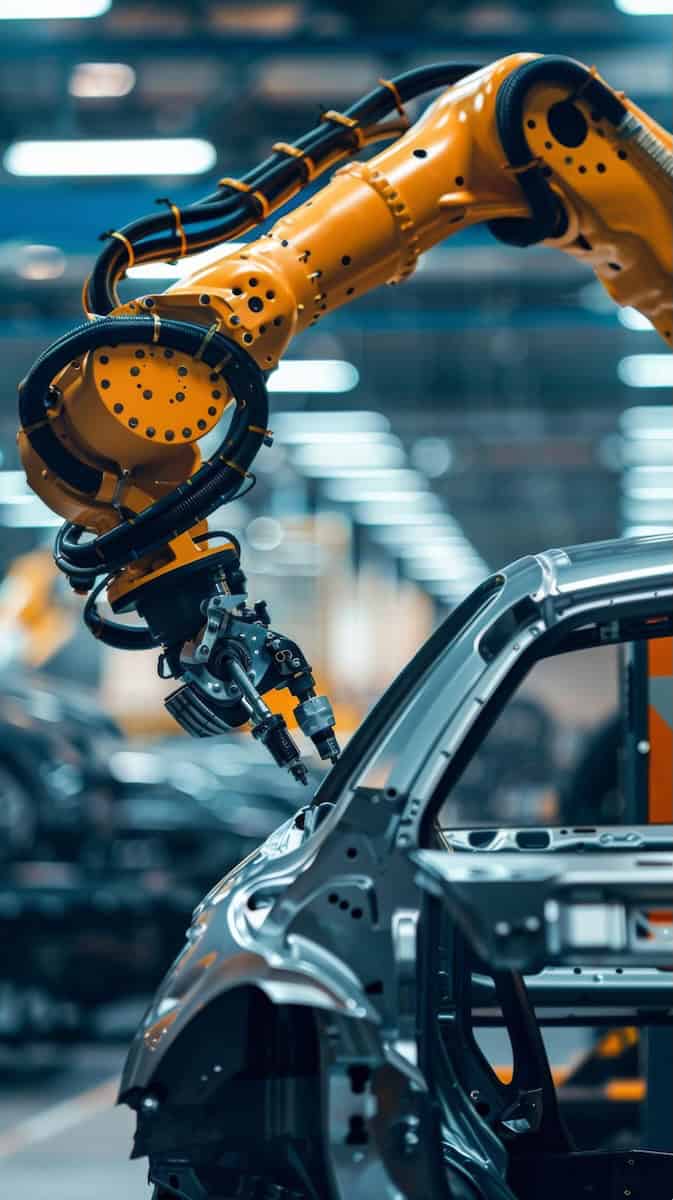 Total Productive Maintenance: robot ve výrobní hale automotive firmy